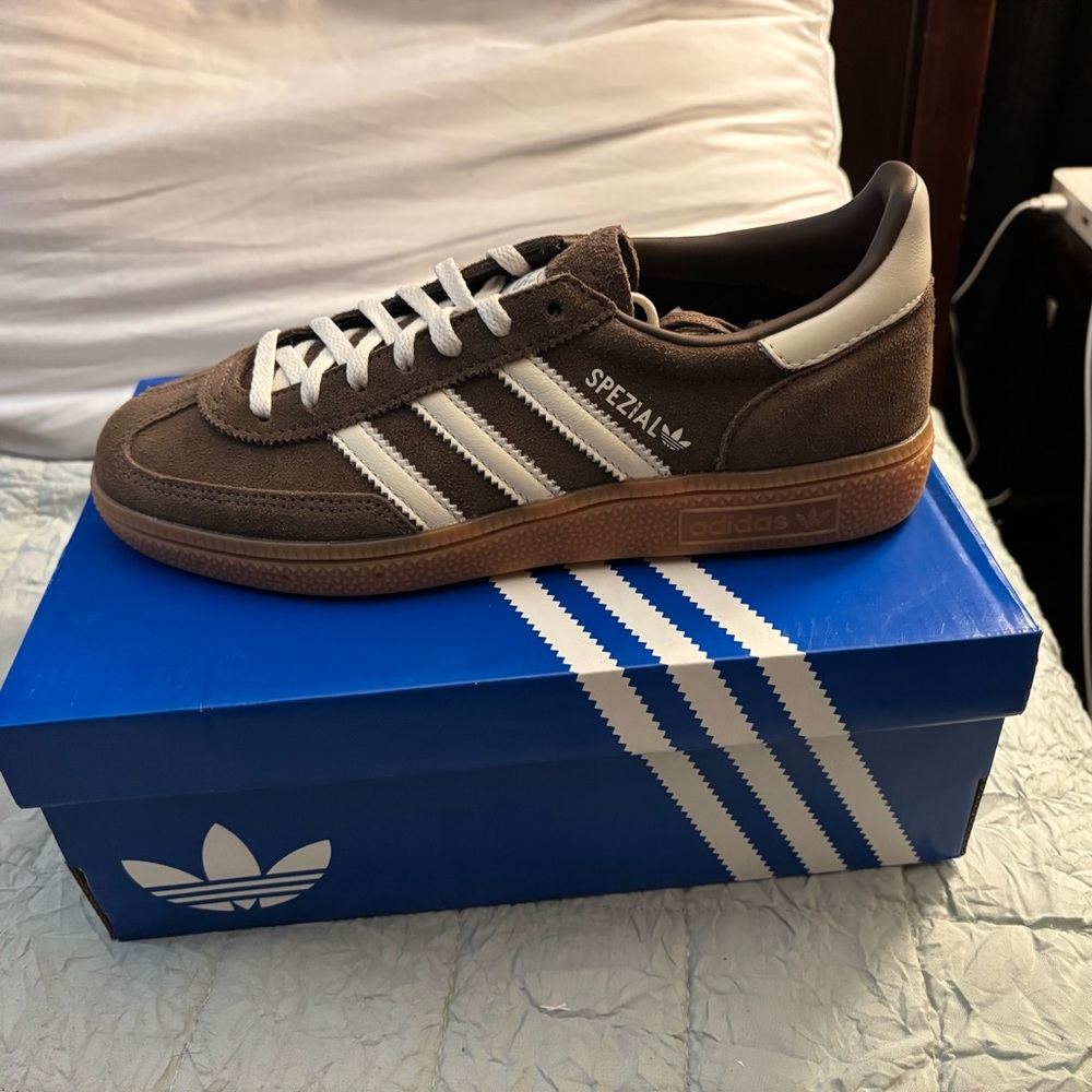 Adidas Spezial Brown and White Sneakers